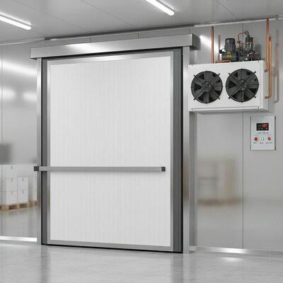 Polyurethane Foam Sliding Door Cooling Room Incorporating R22 Refrigeration Designed for Temperature Controlled Storage