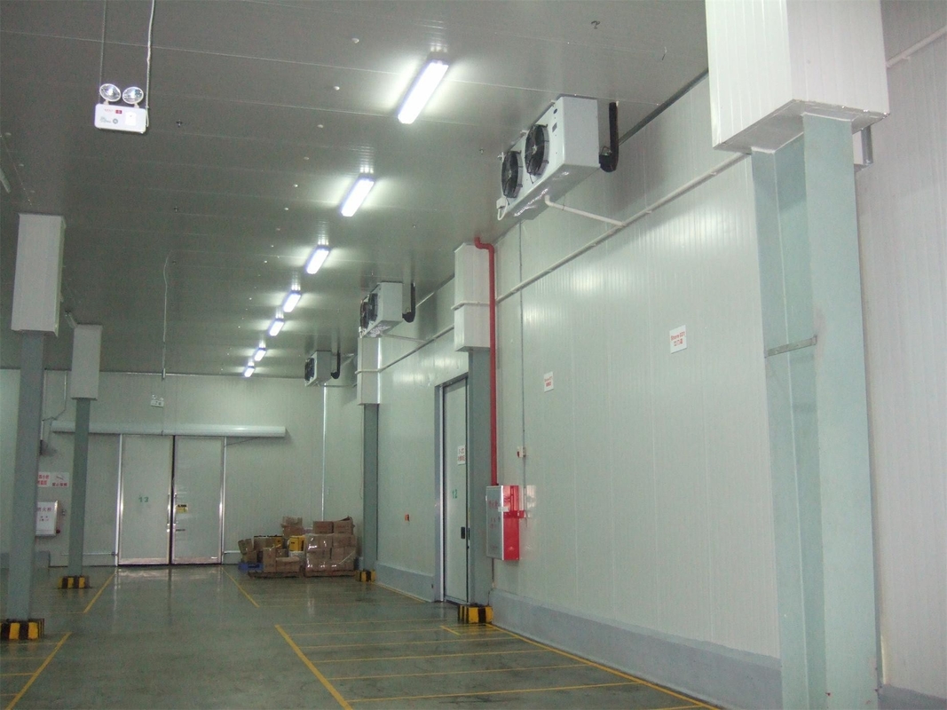 Stainless Steel Cold Room Sliding Door with Round Window and Gas R404A Refrigeration