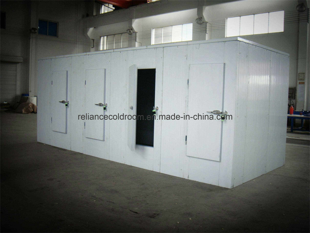 Stainless Steel Cold Room Sliding Door with Round Window and Gas R404A Refrigeration