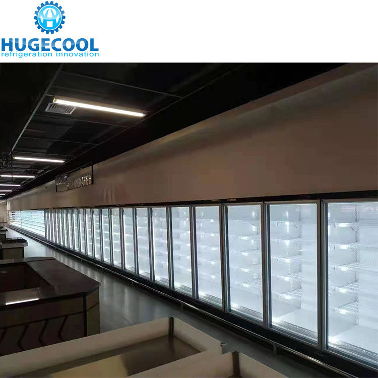10 Glass Door Walk-in Cooler with -0.4F Temperature and Long-Lasting Cooling Capacity